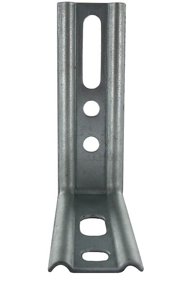 CIME - Equerre nervurée droite CIME 30x80x65x1,5mm acier galvanisé - large