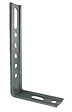 CIME - Equerre nervurée droite CIME 30x130x65x1,5mm acier galvanisé - vignette