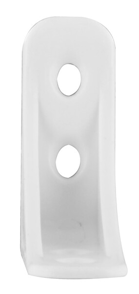 CIME - Équerre d'assemblage en plastique - Blanc - x12 - 40x40x16mm - large