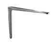 CIME - Console équerre charge lourde CIME aluminium gris 300x350mm - vignette
