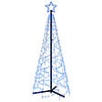 VIDAXL - vidaXL Arbre de Noël cône 200 LED Bleues 70x180 cm - vignette