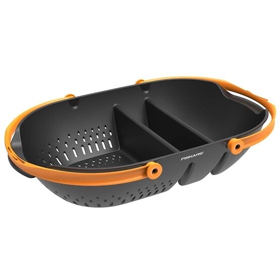 FISKARS - Panier de récolte jardin Plus en plastique - 61 x 39 x 13 cm - large