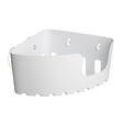 TATAY - Etagère d'Angle TATAY Plastique à Ventouses Blanc Opaque - vignette