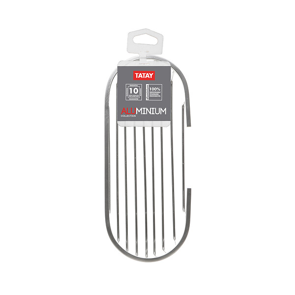 TATAY - Étagère de douche Aluminium ovale brillant 5 kg - large