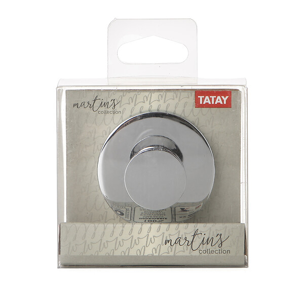 TATAY - Patère murale zamak chromé Martins - 5 kg - large