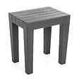TATAY - Tabouret de salle de bain Tatay lombok - Gris anthracite - vignette