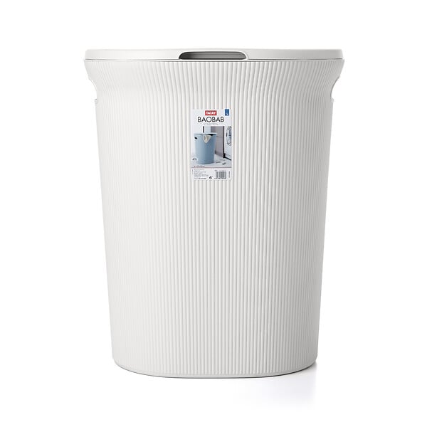TATAY - Coffre à  linge TATAY 40L baobab blanc - large