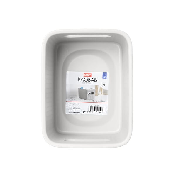 TATAY - Corbeille de rangement polypropylène Baobab 1.5L - large