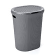 TATAY - Coffre à linge polypropylène Baobab - Gris anthracite - 40L - vignette