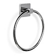 TATAY - Porte-serviettes anneau Kalo métal - Argent - Adhésif 3M - vignette