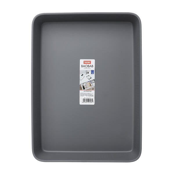 TATAY - Organiseur polypropylène Baobab A4 Gris anthracite - large