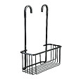 TATAY - Valet de douche suspendu aluminium - Noir mat - 1 niveau - vignette