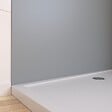 AURLANE - Pack 2 Panneaux Muraux en Aluminium Silver 120+90x210 cm + Profilés Chrome - vignette