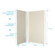 AURLANE - Lot de 2 Panneaux Muraux Aluminium Ivoire 90+120x210 cm avec Profilés Chrome - WALL'IT - vignette