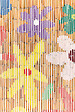 MOREL - Rideau de porte bambou Flower Power 90x200 cm - vignette