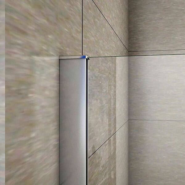 AICA SANITAIRE - Pare-baignoire fixé 40x130cm écran de douche, paroi de baignoire en verre 5mm anticalcaire - large