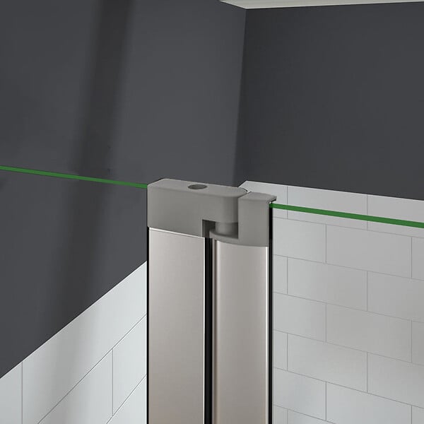 AICA SANITAIRE - Pare-baignoire 100x140cm pivotant à 180°, écran paroi de baignoire en verre 5mm trempé et anticalcaire avec porte-serviette - large