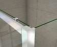AICA SANITAIRE - Cabine de douche coulissante en forme U 110x90x90x190cm en 5mm verre de sécurité, AICA porte de douche coulissante 110cm + 2 parois latérales - vignette