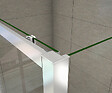 AICA SANITAIRE - Cabine de douche coulissante en forme U 120x90x90x190cm en 5mm verre de sécurité, AICA porte de douche coulissante 120cm + 2 parois latérales - vignette