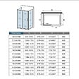 AICA SANITAIRE - Cabine de douche coulissante en forme U 110x70x70x190cm en 5mm verre de sécurité, AICA porte de douche coulissante 110cm + 2 parois latérales - vignette