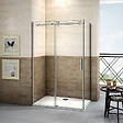 AICA SANITAIRE - Cabine de douche coulissante 150x100x195cm, porte de douche 150cm + paroi latérale, verre 8mm anticalcaire - vignette