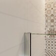 AICA SANITAIRE - Paroi de douche 60+30x200cm avec barre de fixation 90cm en carré, verre 8mm anticalcaire, AICA paroi de douche à l'italienne avec retour pivotant 30cm - vignette