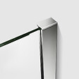 AICA SANITAIRE - Paroi de douche 50x200cm avec barre de fixation 140cm recoupable, profilé en chromé, AICA paroi de douche à l'italienne en 8mm verre anticalcaire et securit - vignette