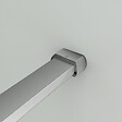 AICA SANITAIRE - Paroi de douche sablé 100x200cm avec barre de fixation 140cm recoupable, paroi de douche à l'italienne en 8mm verre dépoli et anticalcaire - vignette