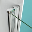 AICA SANITAIRE - Porte de douche pivotante porte de douche 70x187cm en 6mm verre de sécurité anticalcaire, installation en niche - vignette