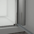 AICA SANITAIRE - Porte de douche pivotante porte de douche 70x187cm en 6mm verre de sécurité anticalcaire, installation en niche - vignette