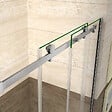 AICA SANITAIRE - Porte de douche coulissante 150cm Hauteur 195cm en verre 8mm securit anticalcaire, porte de douche installée en niche - vignette