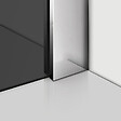 AICA SANITAIRE - Paroi de douche grise 140x200cm avec barre de fixation 140cm recoupable, paroi de douche à l'italienne en 8mm verre anticalcaire - vignette