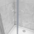 AICA SANITAIRE - Porte de douche battante 80x180cm profilé blanc en 5mm verre anticalcaire porte de douche Hauteur 180cm Installation en niche - vignette