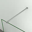 AICA SANITAIRE - Paroi de douche 30x200cm avec barre de fixation 140cm recoupable, profilé en chromé, AICA paroi de douche à l'italienne en 8mm verre anticalcaire et securit - vignette