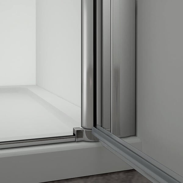 AICA SANITAIRE - Porte de douche pivotante porte de douche 80x187cm en 6mm verre de sécurité anticalcaire, installation en niche - large