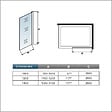 AICA SANITAIRE - Paroi de douche grise 120x200cm avec barre de fixation 73-120cm en carré, paroi de douche à l'italienne en 8mm verre anticalcaire - vignette