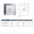 AICA SANITAIRE - Receveur de douche 80x80cm avec une grille en Inox, AICA bac à douche carré, Extra-plat, blanc, anti-dérapant - vignette