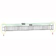 AICA SANITAIRE - AICA Tuyau de bonde 90cm, siphon pour bonde de receveur, tuyau flexible - vignette