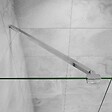 AICA SANITAIRE - Paroi de douche 140x200cm avec barre de fixation 90cm pince renforcée, AICA paroi de douche à l'italienne en 8mm verre bande centrale dépoli - vignette