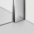 AICA SANITAIRE - Paroi de douche sablé 140x200cm avec barre de fixation 90cm Pince renforcée, paroi de douche à l'italienne en 8mm verre dépoli et anticalcaire - vignette