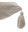 ATMOSPHERA - Coussin déhoussable Brillant avec Pompons 59 x 59 cm - vignette