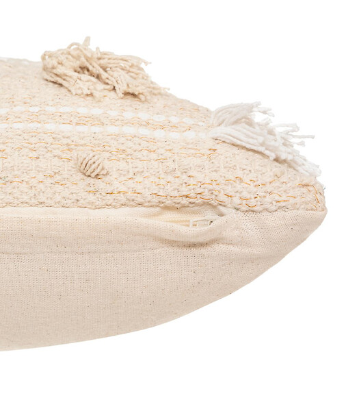 ATMOSPHERA - Coussin déhoussable Jacquard sable 30 x 50 cm - large