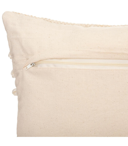 ATMOSPHERA - Coussin déhoussable Jacquard sable 30 x 50 cm - large