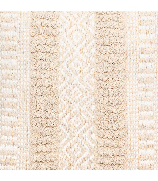ATMOSPHERA - Coussin déhoussable en Coton Jacquard motif en relief 40 x 40 cm - large