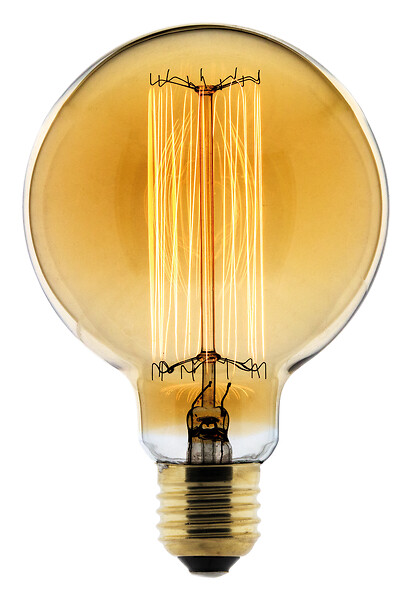 ELEXITY - Ampoule ELEXITY Filament Carbone Globe 95 25W - large