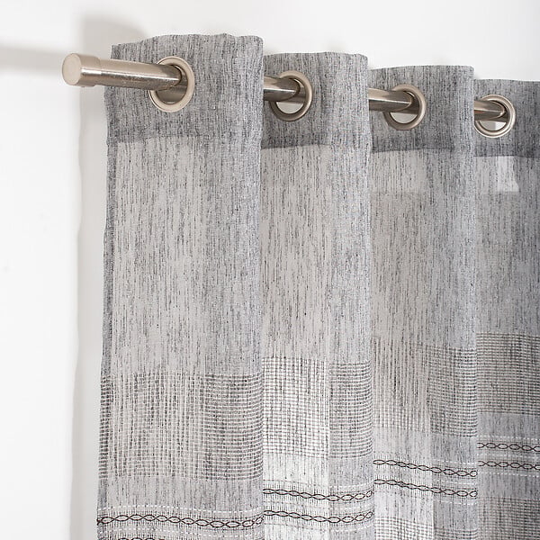 ROCLE - Panneau de voilage Tunis - Gris anthracite - 140x260cm - large
