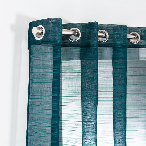 ROCLE - Voilage Lola - Bleu canard - L.140xH.260cm - large