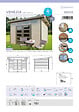 SOLID - Abri de jardin bois Venezia - Naturel - L.330xl.270cm - vignette