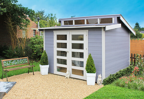 SOLID - Abri de jardin bois Milano - L.335xl.341xH.262cm - large