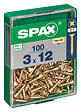 SPAXFRANCE - SPAX TF PZ 3x12 A2L 100 PC - vignette